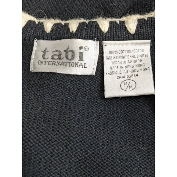 Vintage Sweater Vest Womens M Scottie Dog Novelty Embroidered Fun Button Black - Picture 6 of 6